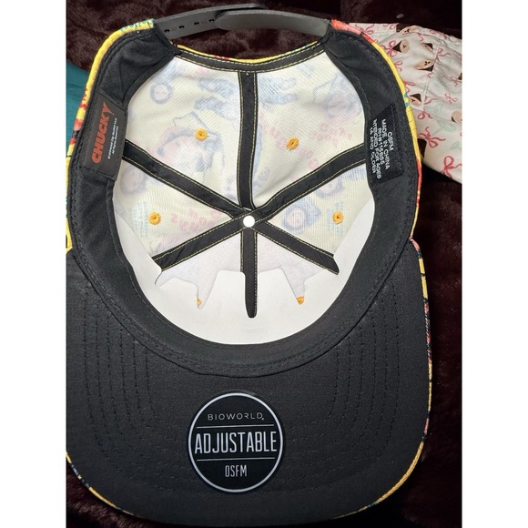 CHUCKY Good Guys Childs Play BIOWORLD OSFM Adjustable Men's Flat Bill Hat NWT - Picture 8 of 8